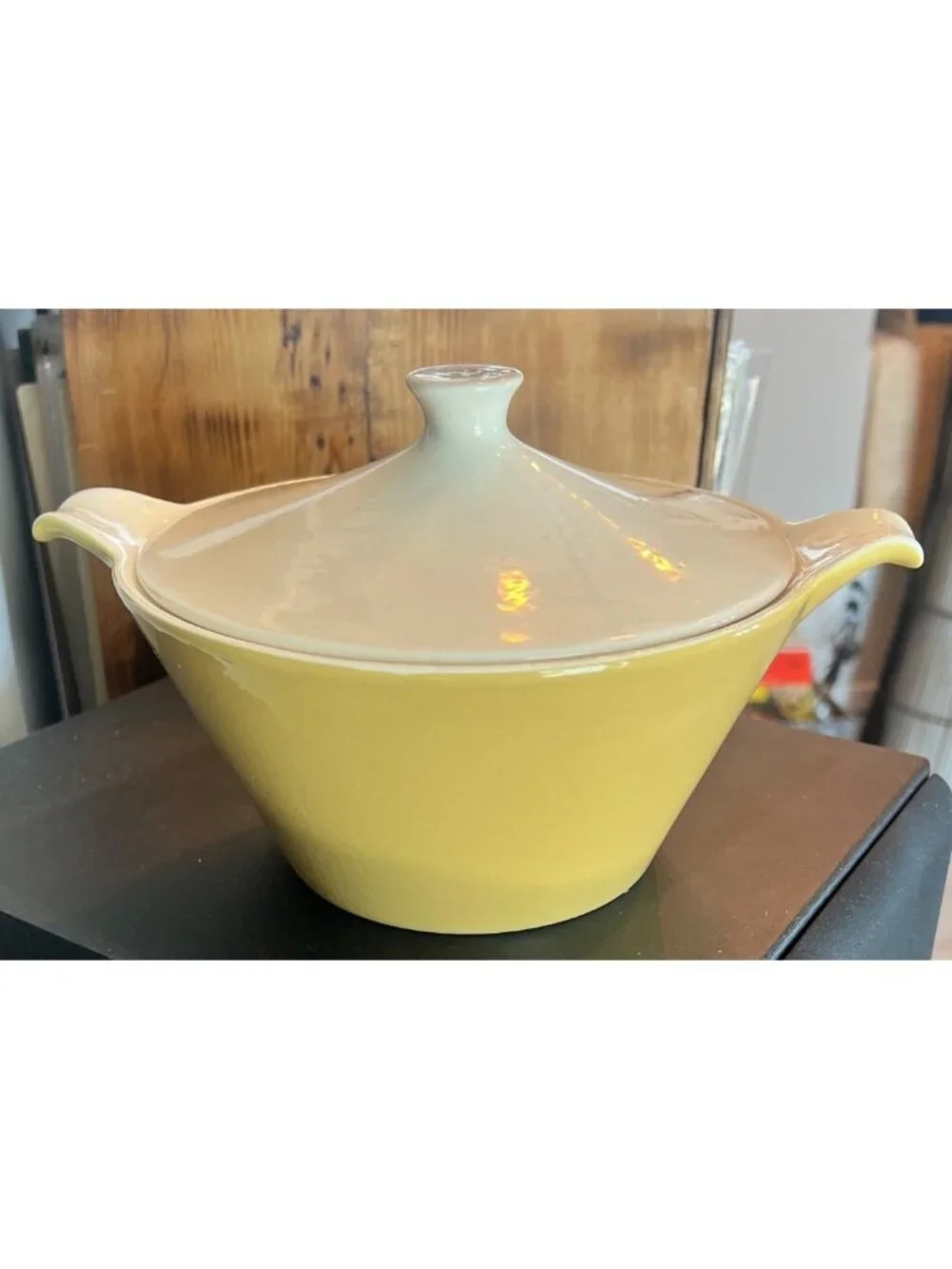 Vintage Royal China casserole dish is in the 